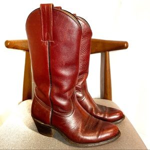 Frye Vintage Cowboy Boots woman’s size 10.5/11 Wide Mens 8.5